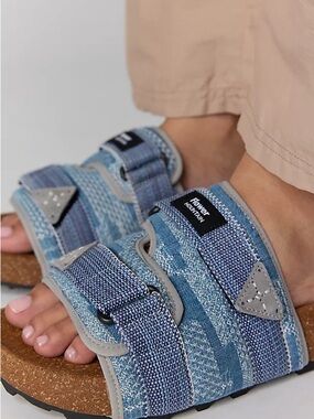 Flower Mountain Arden Patchwork Slide Sandal NEW Unisex Size 38